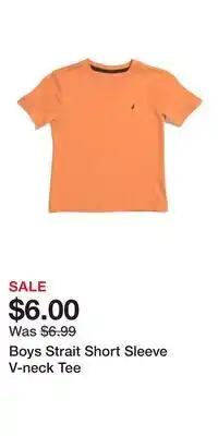 TJ Maxx Boys Strait Short Sleeve V-neck Tee offer