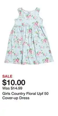 TJ Maxx Girls Country Floral Upf 50 Cover-up Dress offer