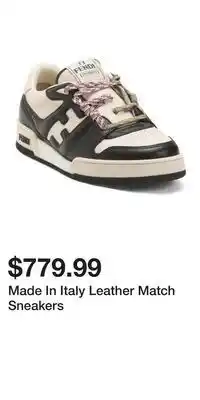 TJ Maxx Made In Italy Leather Match Sneakers offer
