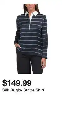 TJ Maxx Silk Rugby Stripe Shirt offer