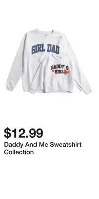 TJ Maxx Daddy And Me Sweatshirt Collection offer
