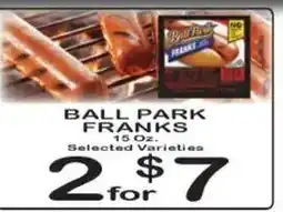 Foodland Ball Park Franks offer