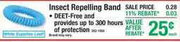 Menards Insect Repelling Band offer