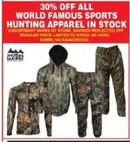 Dunham's Sports World Famous Sports Hunting Apparel offer