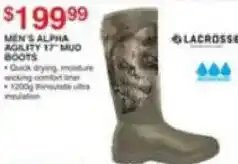 Dunham's Sports Lacrosse men's alpha agility 17" muo boots offer