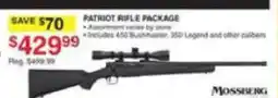 Dunham's Sports Mossberg Patriot Rifle Package offer