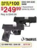 Dunham's Sports Taurus gx2 or g3c 9mm offer