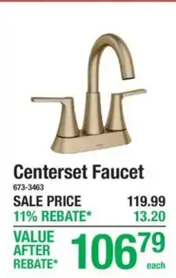 Menards Centerset Faucet offer