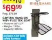 Dunham's Sports Big Game Captain Hang-On With Flex Tek Seat offer