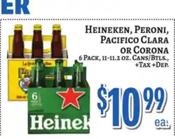 Trade Fair Supermarket HEINEKEN, PERONI, PACIFICO CLARA OR CORONA offer