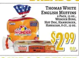 Trade Fair Supermarket Thomas White English Muffins offer