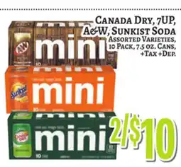 Trade Fair Supermarket CANADA DRY, 7UP, A&W, SUNKIST SODA offer