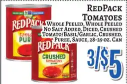 Trade Fair Supermarket REDPACK TOMATOES offer