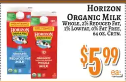 Trade Fair Supermarket HORIZON ORGANIC MILK offer