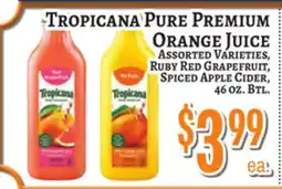 Trade Fair Supermarket TROPICANA PURE PREMIUM ORANGE JUICE offer