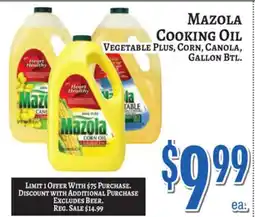 Trade Fair Supermarket MAZOLA COOKING OIL offer
