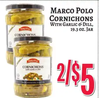 Trade Fair Supermarket MARCO POLO CORNICHONS With GARLIC & DILL offer