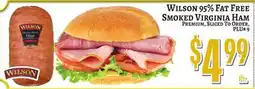 Trade Fair Supermarket WILSON 95% Fat Free Smoked Virginia Ham offer