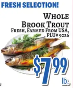Trade Fair Supermarket WHOLE BROOK TROUT offer