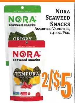 Trade Fair Supermarket NORA Seaweed Snacks offer
