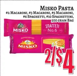 Trade Fair Supermarket Misko Pasta offer