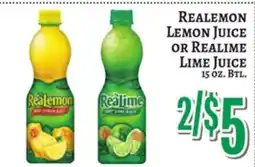 Trade Fair Supermarket Realemon LEMON JUICE OR REALIME LIME JUICE offer
