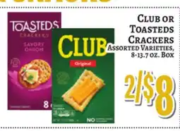 Trade Fair Supermarket CLUB OR TOASTED CRACKERS offer