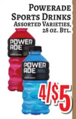 Trade Fair Supermarket POWERADE SPORTS DRINKS offer