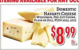 Trade Fair Supermarket DOMESTIC HAVARTI CHEESE offer
