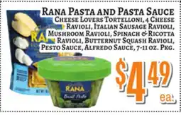 Trade Fair Supermarket RANA PASTA AND PASTA SAUCE offer