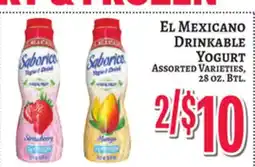 Trade Fair Supermarket EL MEXICANO DRINKABLE YOGURT offer