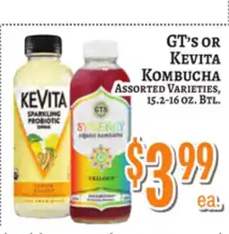 Trade Fair Supermarket GT'S OR KEVITA KOMBUCHA offer