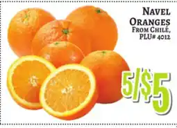Trade Fair Supermarket NAVEL ORANGES FROM CHILE offer