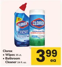 ACME Clorox Wipes 35 ct. Bathroom Cleaner 24 fl. oz offer