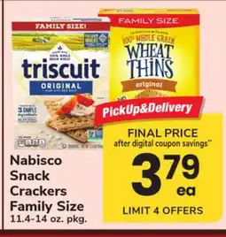 ACME Nabisco Snack Crackers Family Size offer
