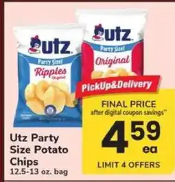 Safeway Utz Party Size Potato Chips offer