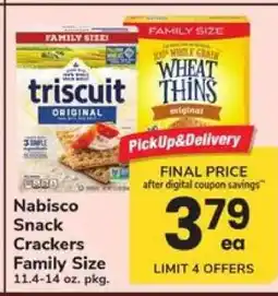 Safeway Nabisco Snack Crackers Family Size offer