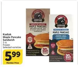 Albertsons Kodiak Maple Pancake Sandwich offer