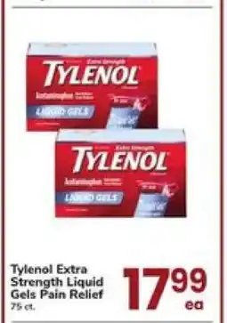 Safeway Tylenol Extra Strength Liquid Gels Pain Relief offer