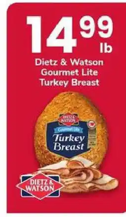 Safeway Dietz & Watson Gourmet Lite Turkey Breast offer