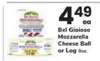 Bel Gioioso Mozzarella Cheese Ball or Log