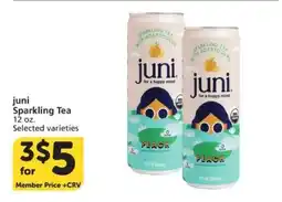 Albertsons juni Sparkling Tea offer