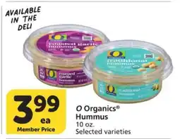 Albertsons O Organics Hummus offer