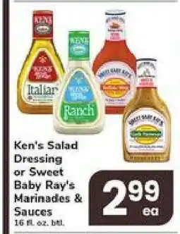 Safeway Ken's Salad Dressing or Sweet Baby Ray's Marinades & Sauces offer