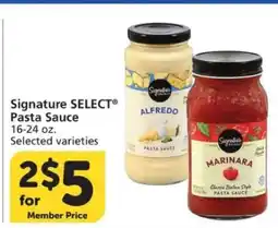Albertsons Signature Select Pasta Sauce offer
