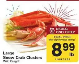 Safeway Large Snow Crab Clusters offer