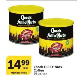 Albertsons Chock Full o'Nuts Coffee offer