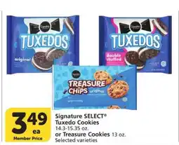 Albertsons Signature SELECT Tuxedo Cookies or Treasure Cookies offer