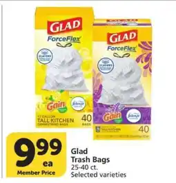 Albertsons Glad Trash Bags offer