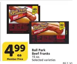 Albertsons Ball Park Beef Franks offer